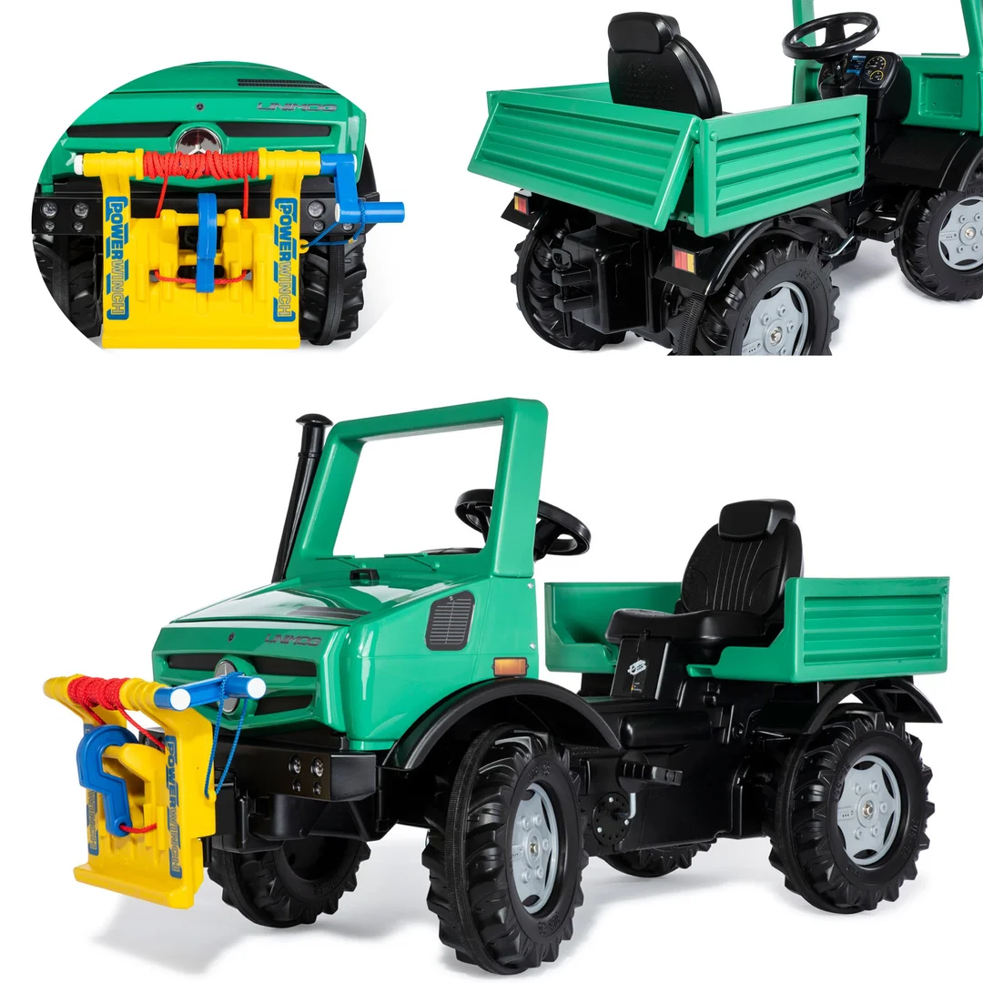 Rolly Toys RollyUnimog Forst Mercedes Benz Wyciągarka Ciężarówka Samochód na Pedały