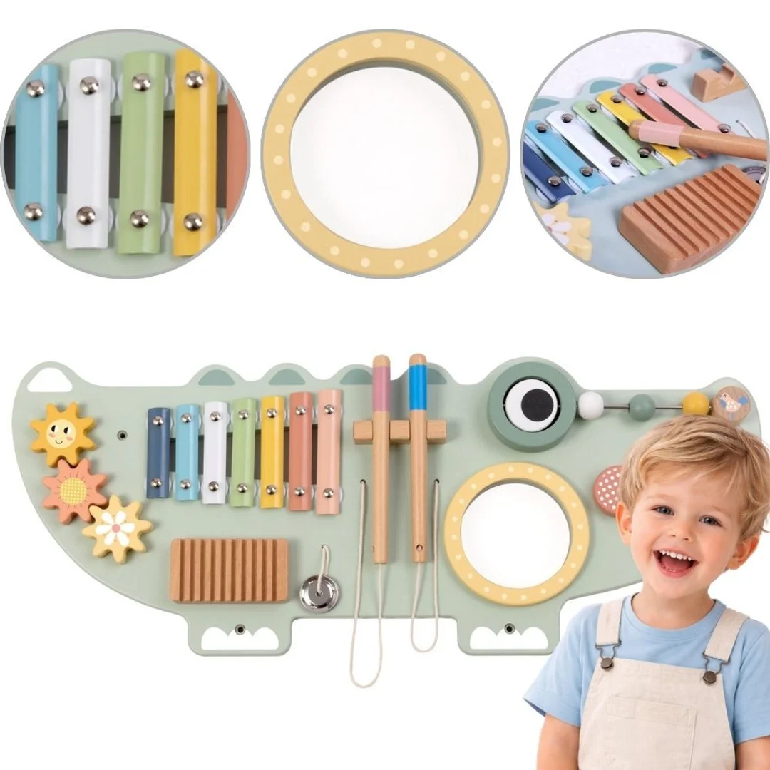 TOOKY TOY Drewniana Tablica Manipulacyjna