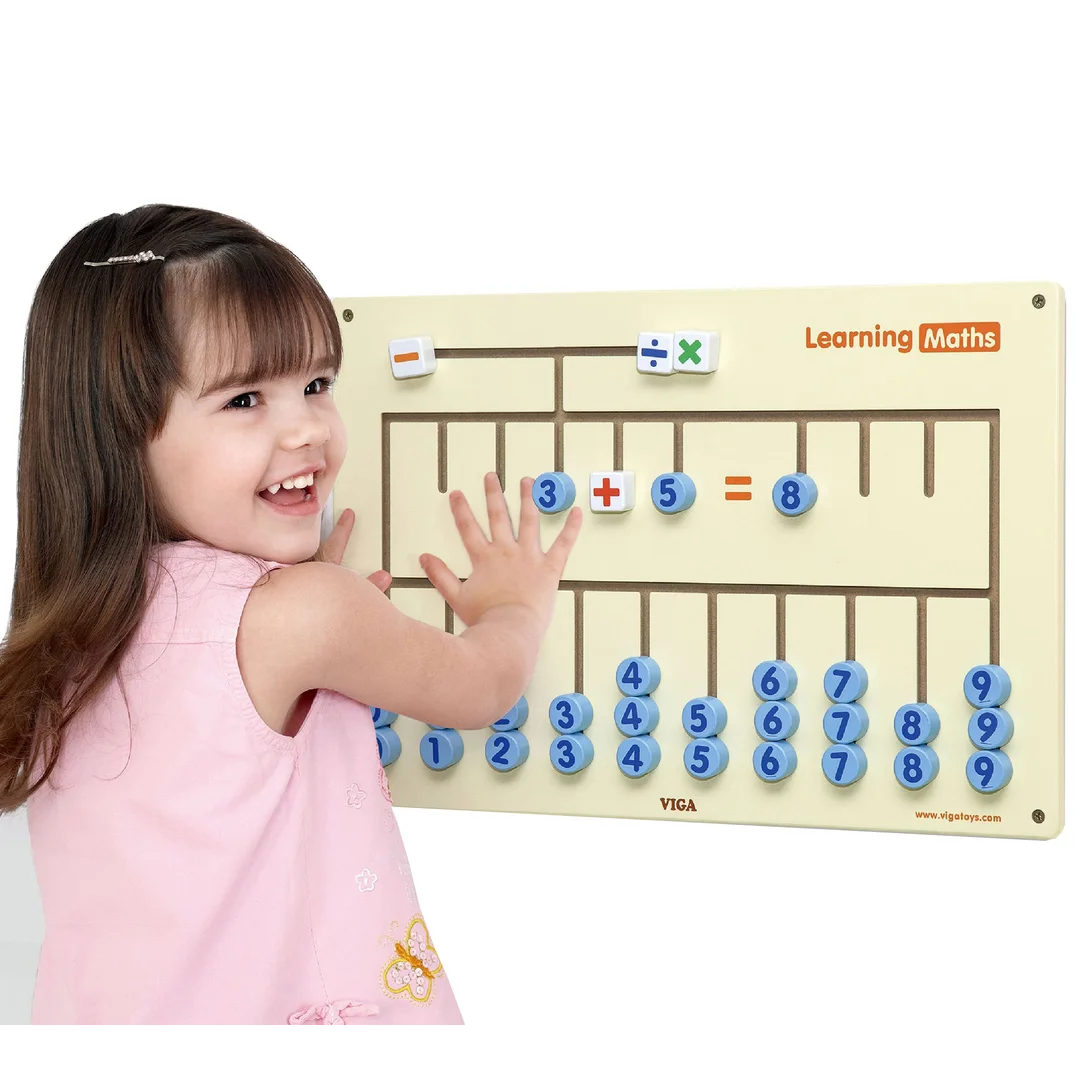VIGA Tablica Sensoryczna do nauki liczenia Certyfikat FSC Montessori
