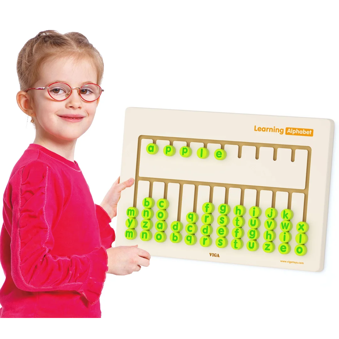 Viga Toys Tablica Sensoryczna Nauka Alfabetu