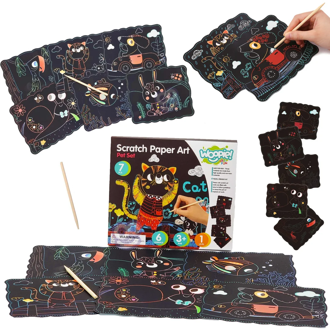 WOOPIE ART&FUN Zestaw Kreatywny Wydrapywanki dla