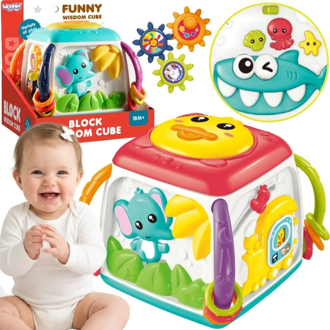 WOOPIE BABY Interaktywna Kostka Edukacyjna Wielofunkcyjna