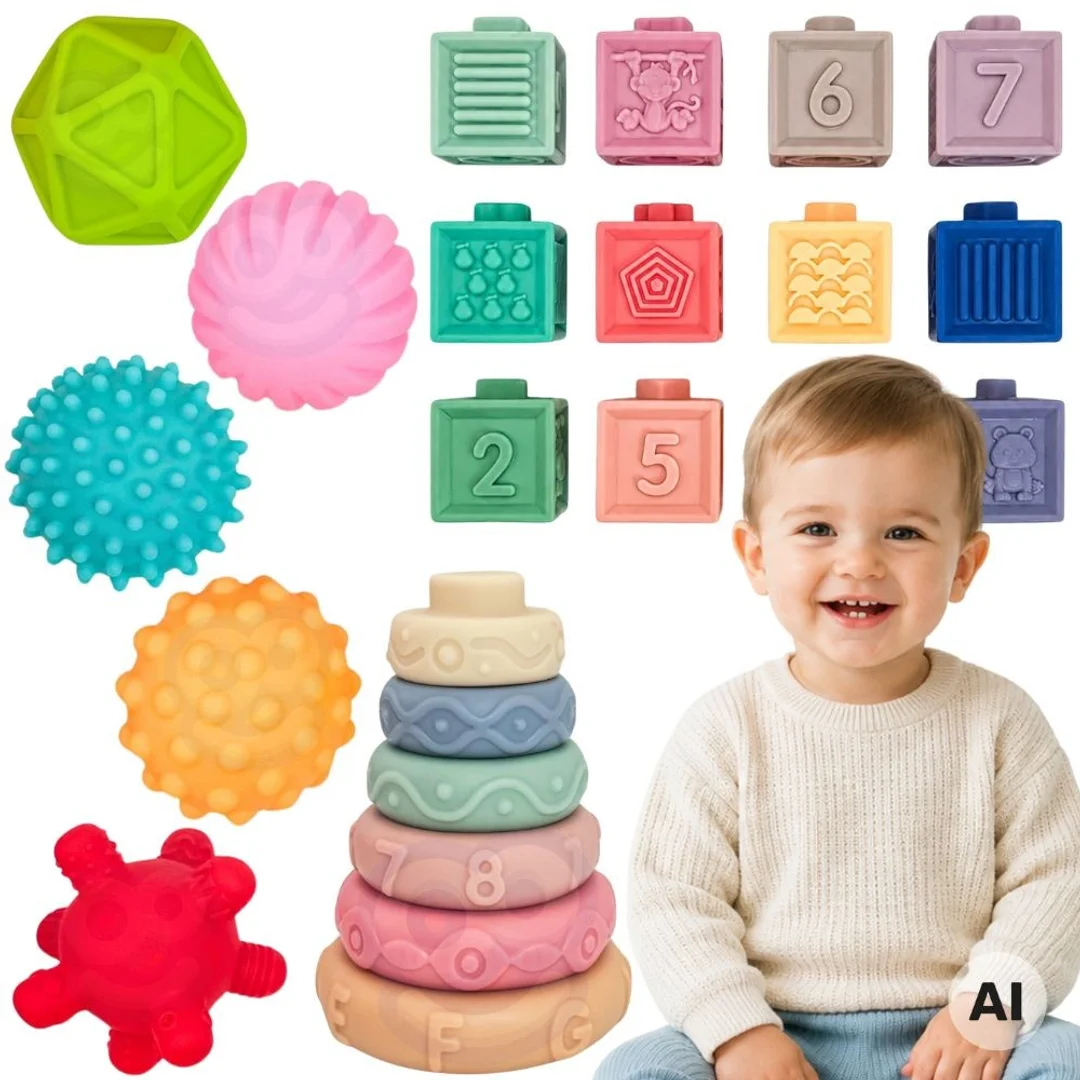 WOOPIE BABY Miękkie Klocki Sensoryczne