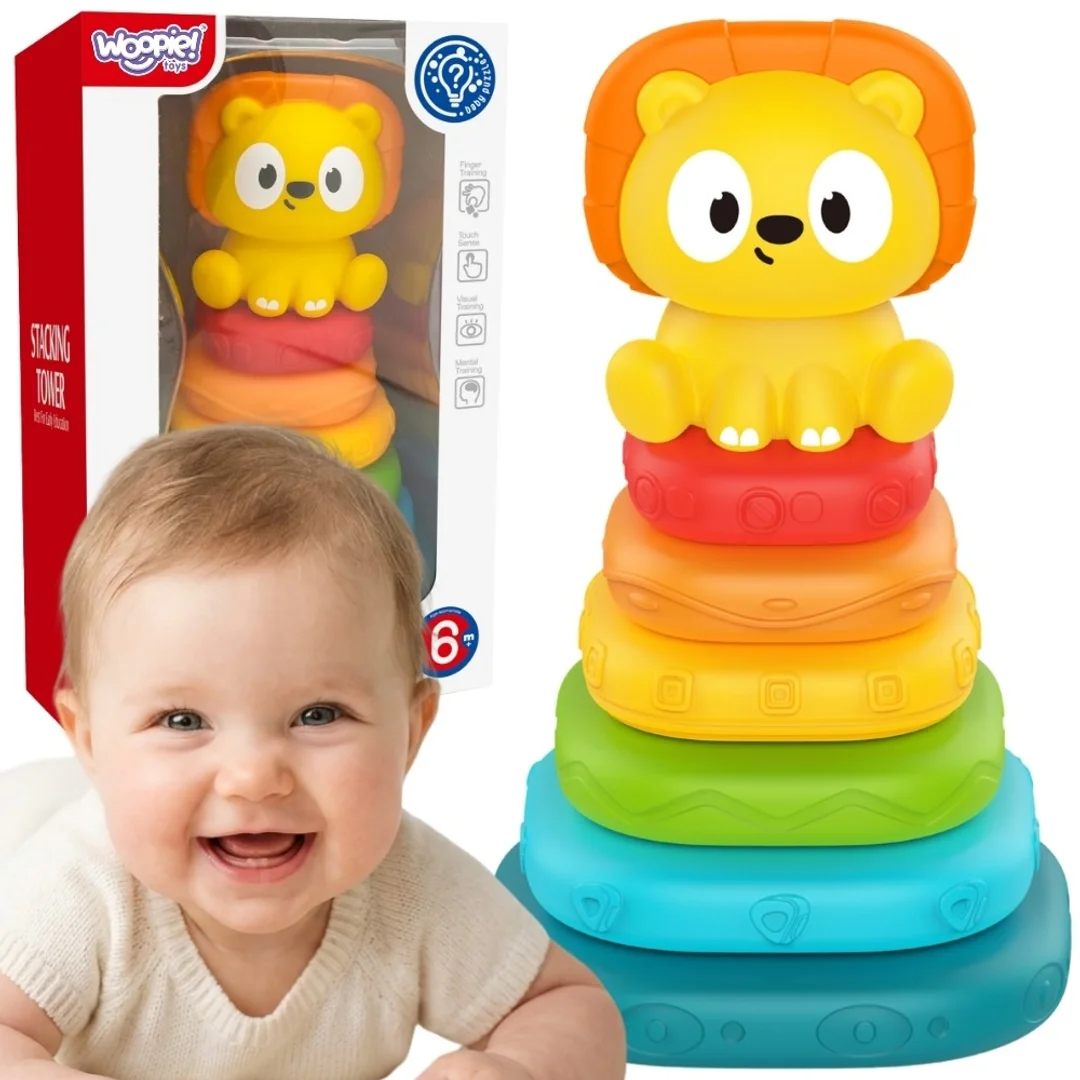 WOOPIE BABY Piramidka Sensoryczna Wieża Układanka