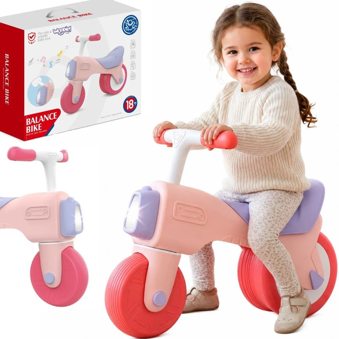 WOOPIE BABY Rowerek Biegowy Jeździk Różowy