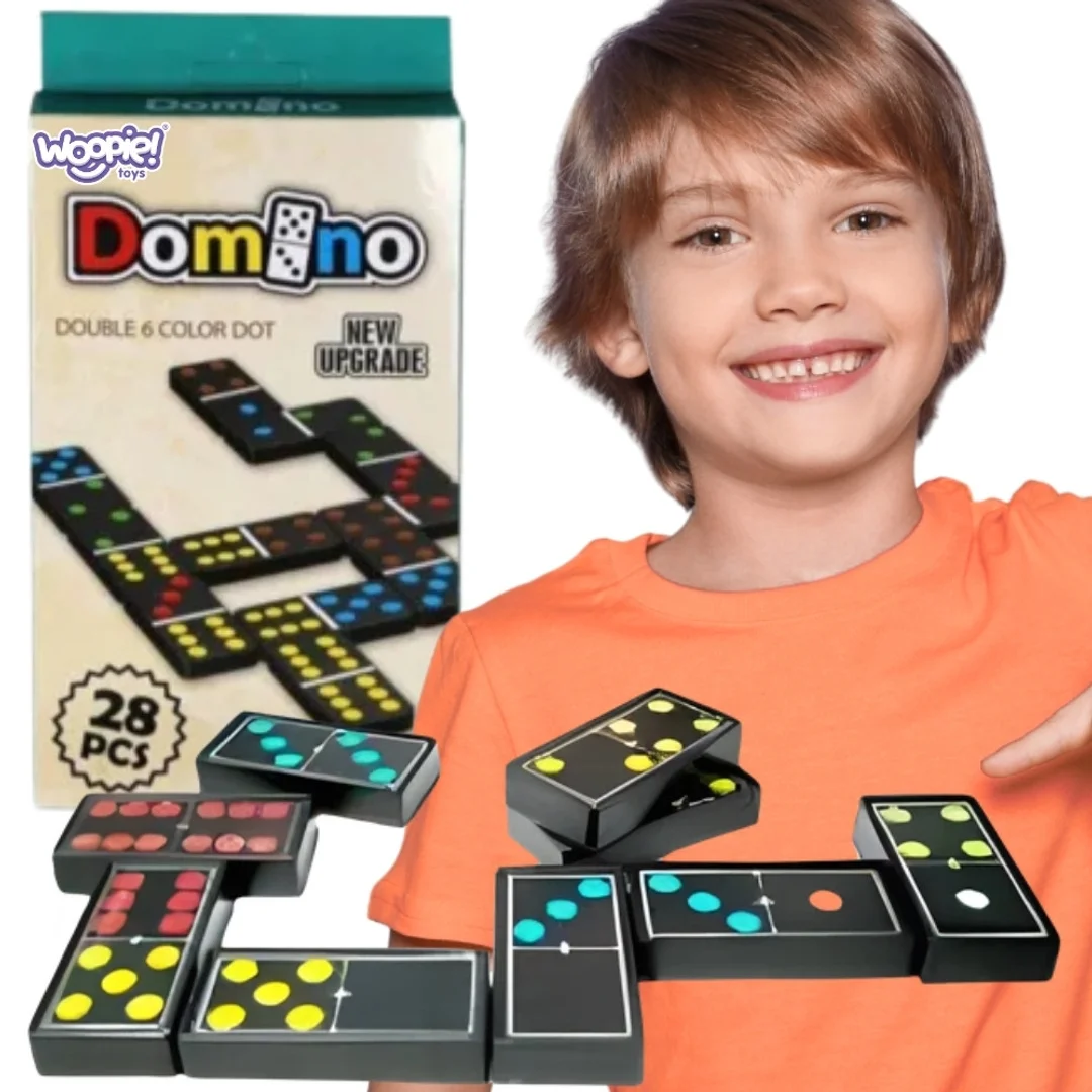 WOOPIE Domino Gra Logiczna Klocków