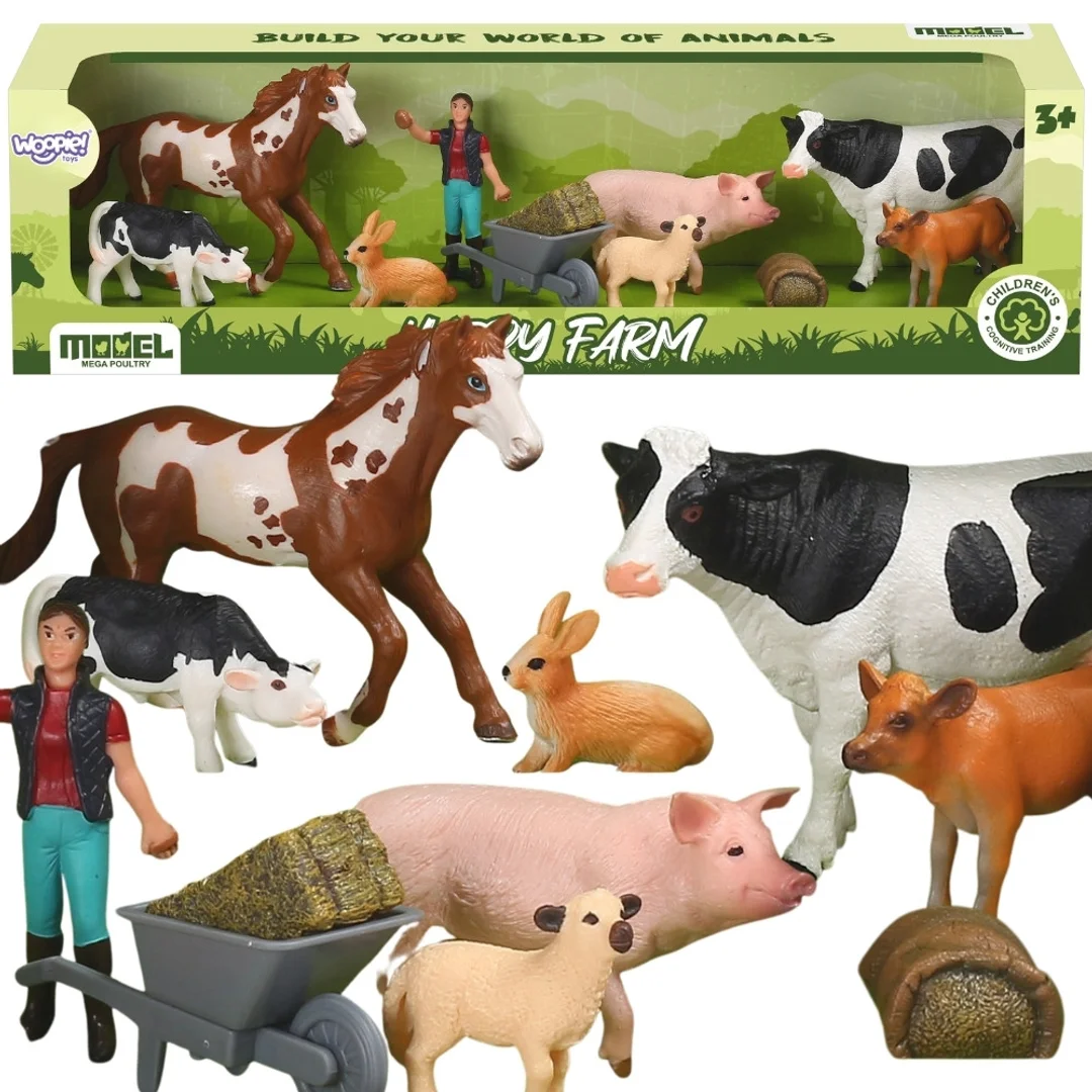 WOOPIE Figurki Zwierząt Szczęśliwa