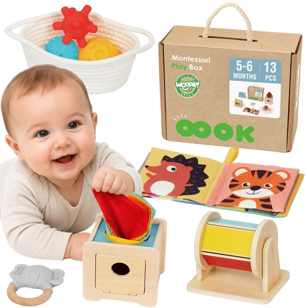 WOOPIE GREEN Box Pudełko XXL Montessori Edukacyjne Sensoryczne FSC
