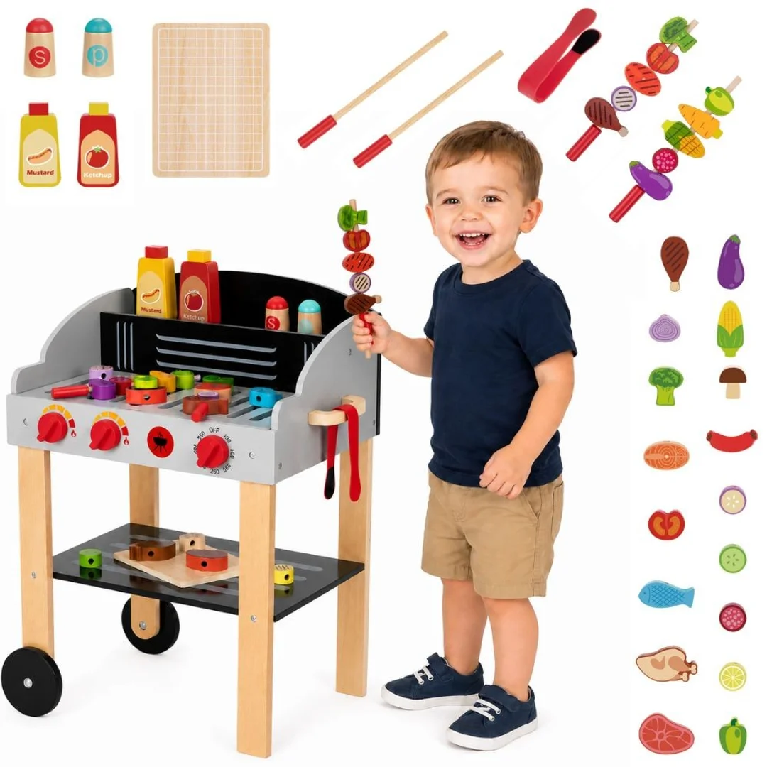 WOOPIE GREEN Grill Drewniany Szaszłyki Warzywa Akcesoria