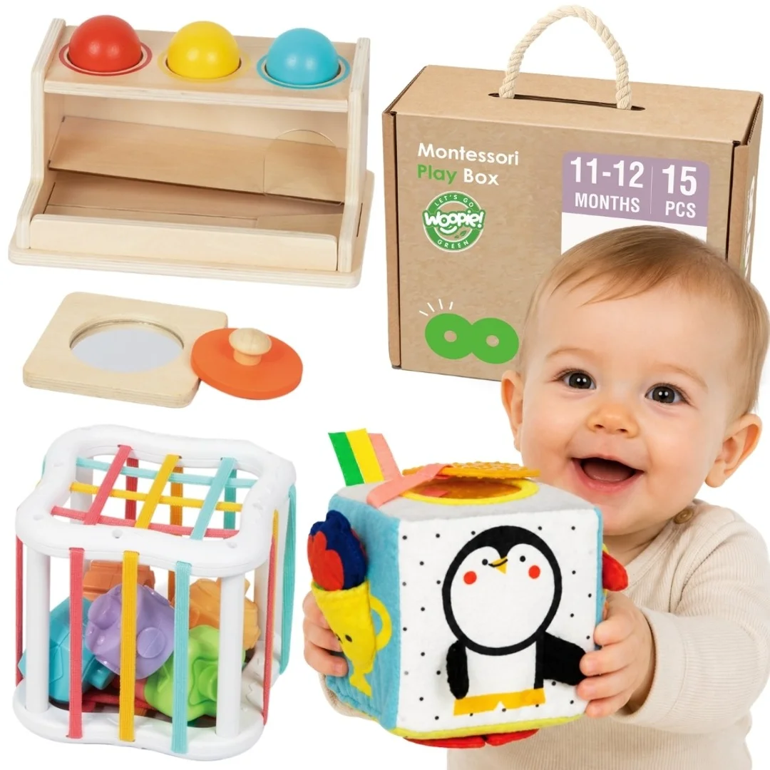 WOOPIE GREEN Pudełko Montessori Edukacujny FSC