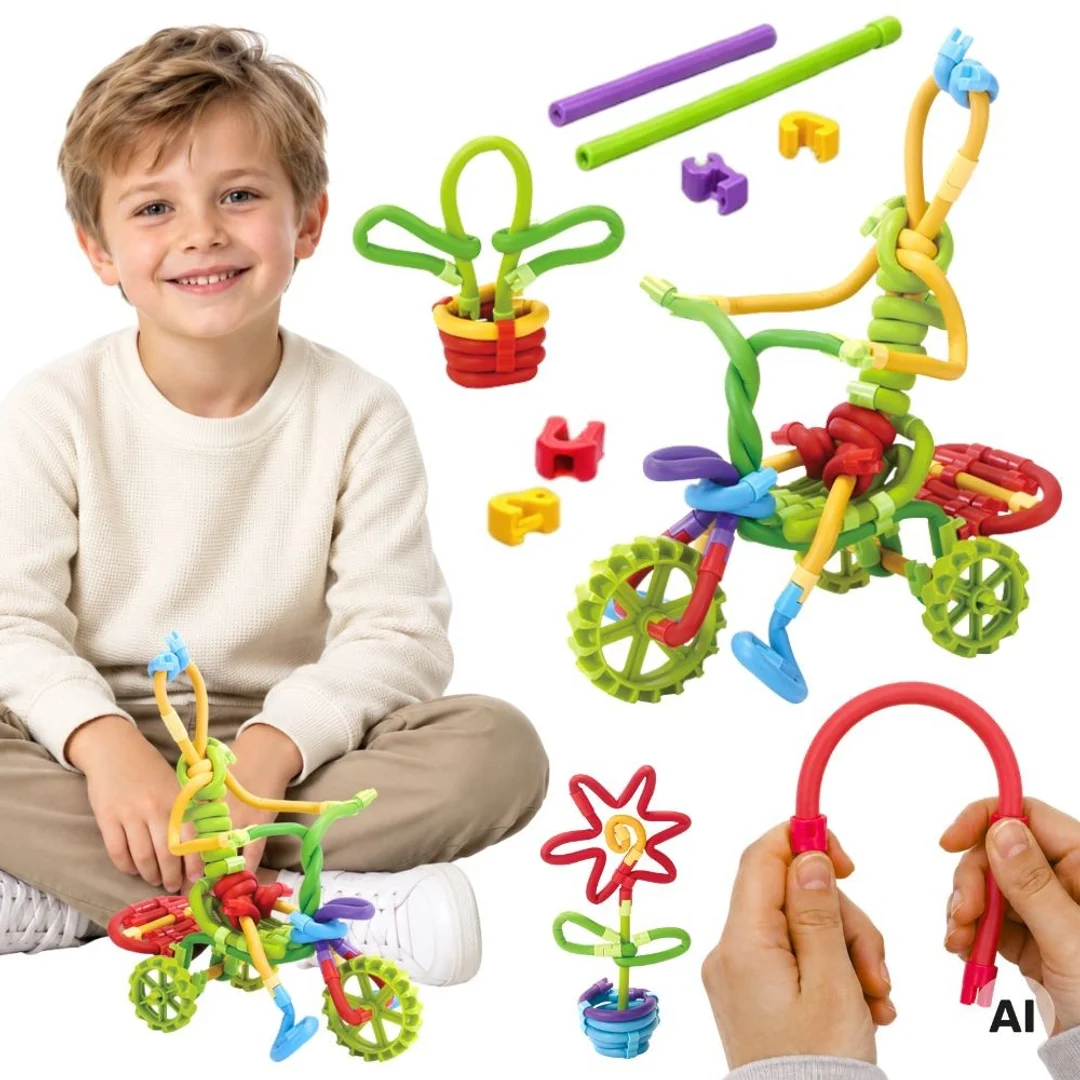 WOOPIE Twist Art Klocki Rurki Konstrukcyjne