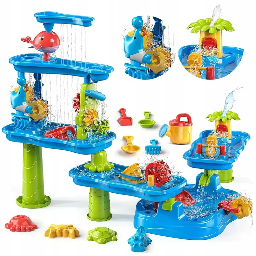 WOOPIE Ogromny Aquapark Stolik Piaskownica Wodospad Tor Modułowy