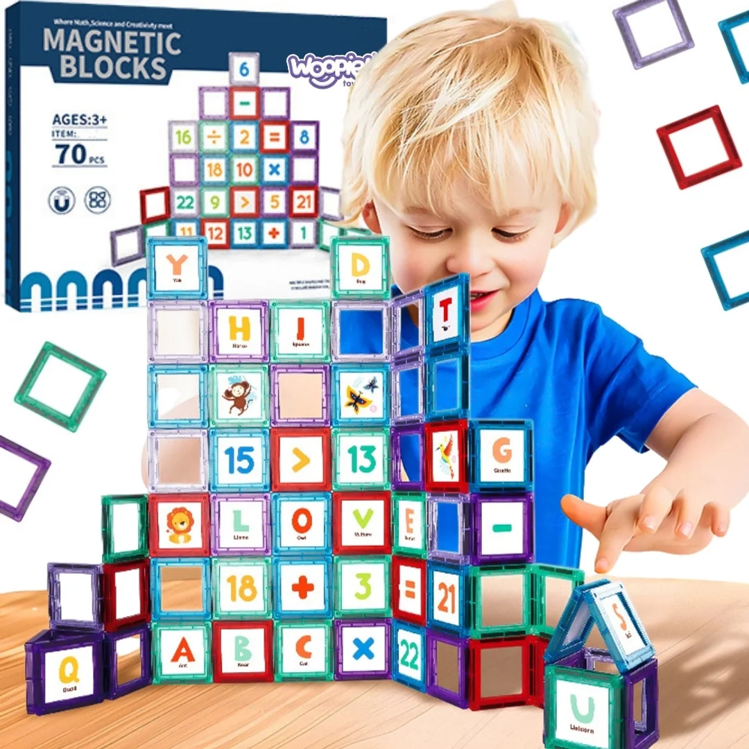 WOOPIE Przestrzenne Klocki Magnetyczne Nauka Elementów