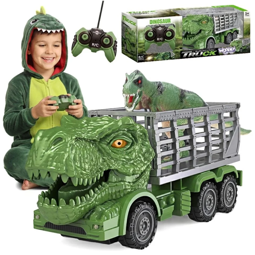 WOOPIE Samochód Zdalnie Sterowany Dinozaur Zielony Figurka