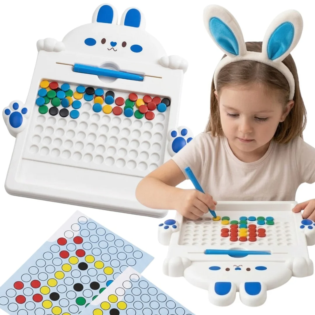 WOOPIE Tablica Magnetyczna dla Dzieci Montessori MagPad Królik