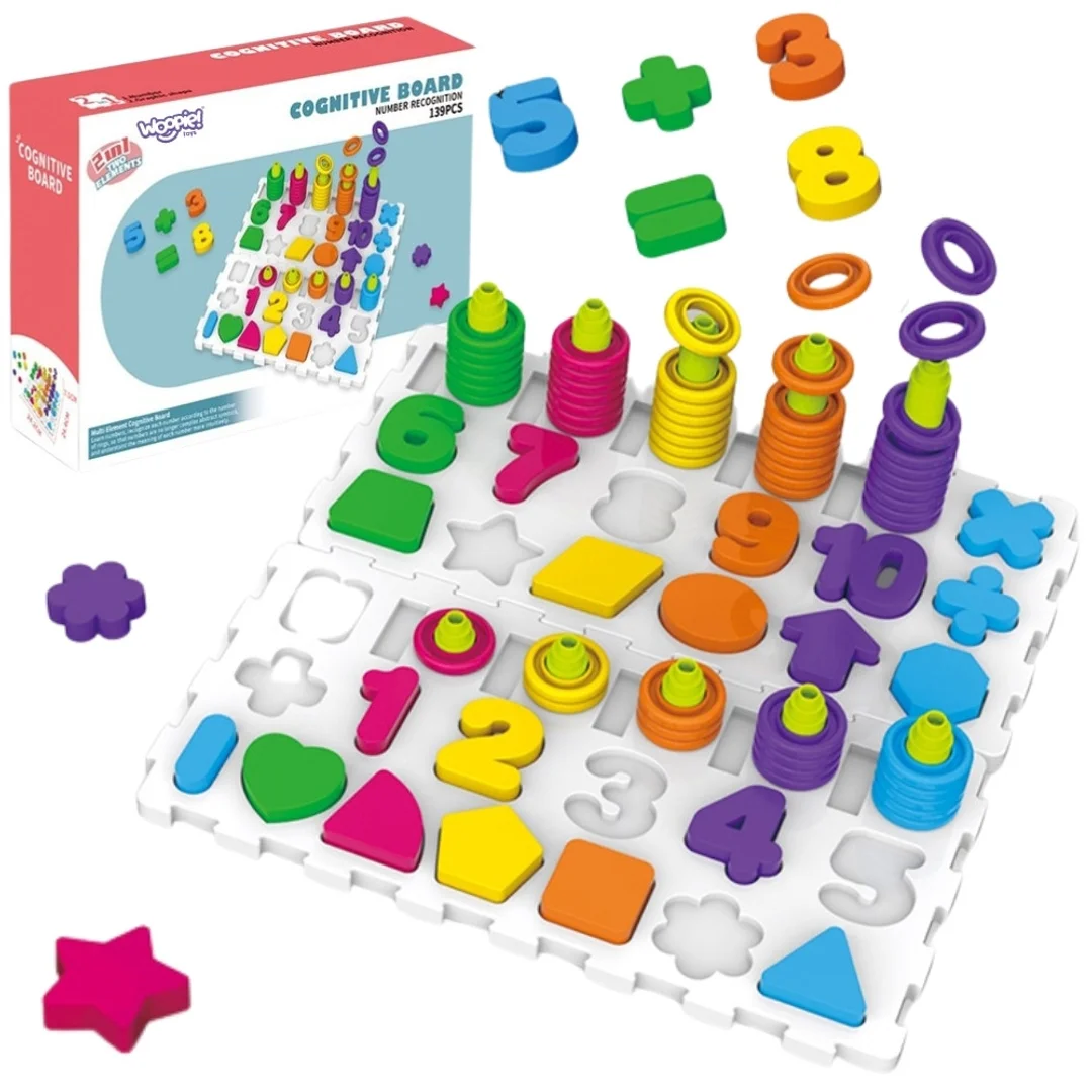 WOOPIE Układanka Montessori Sorter Trening Mózgu Literki