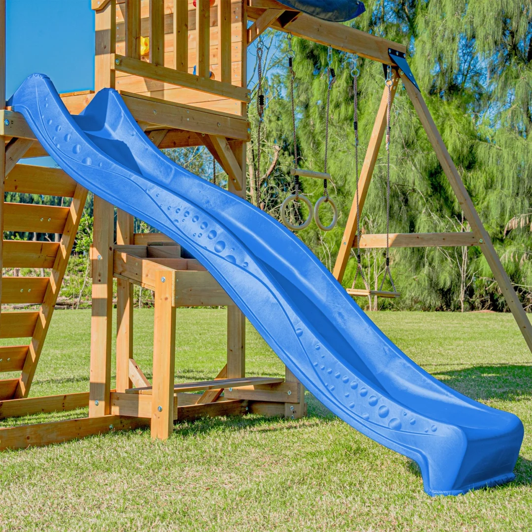 AXI Mitch play tower Duży Plac Zabaw Drewniany Zjeżdżalnia Hustawki Ścianka Wspinaczkowa Wieża