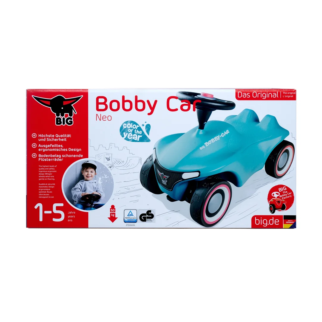 BIG Bobby Car Neo Jeździk Lazurowy Niebieski Odpychacz dla Dziecka