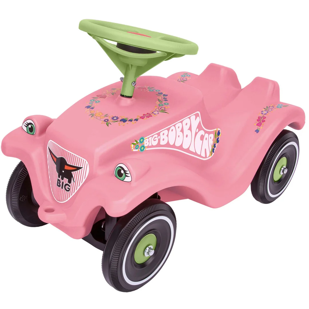 BIG Jeździk Bobby Car Classic Flower Różowy Odpychacz dla Dziewczynki