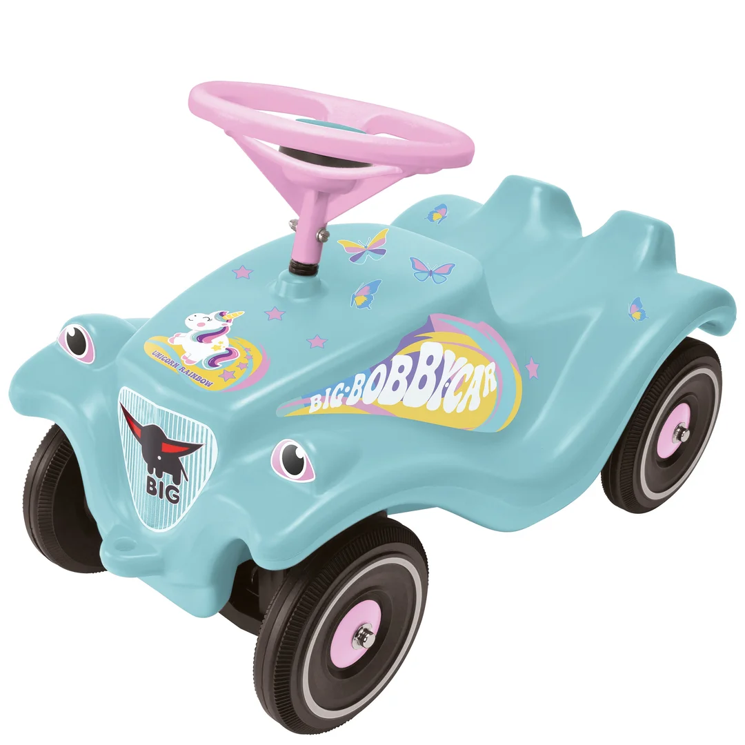 BIG Bobby Car Classic Jeździk Jednorożec z klaksonem różowy dla dziewczynki