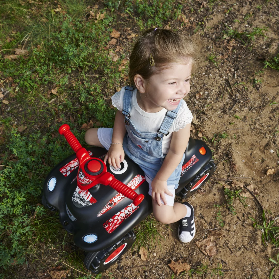 BIG Bobby Quad Racing Jeździk Czarny Odpychacz dla Chłopca Auto