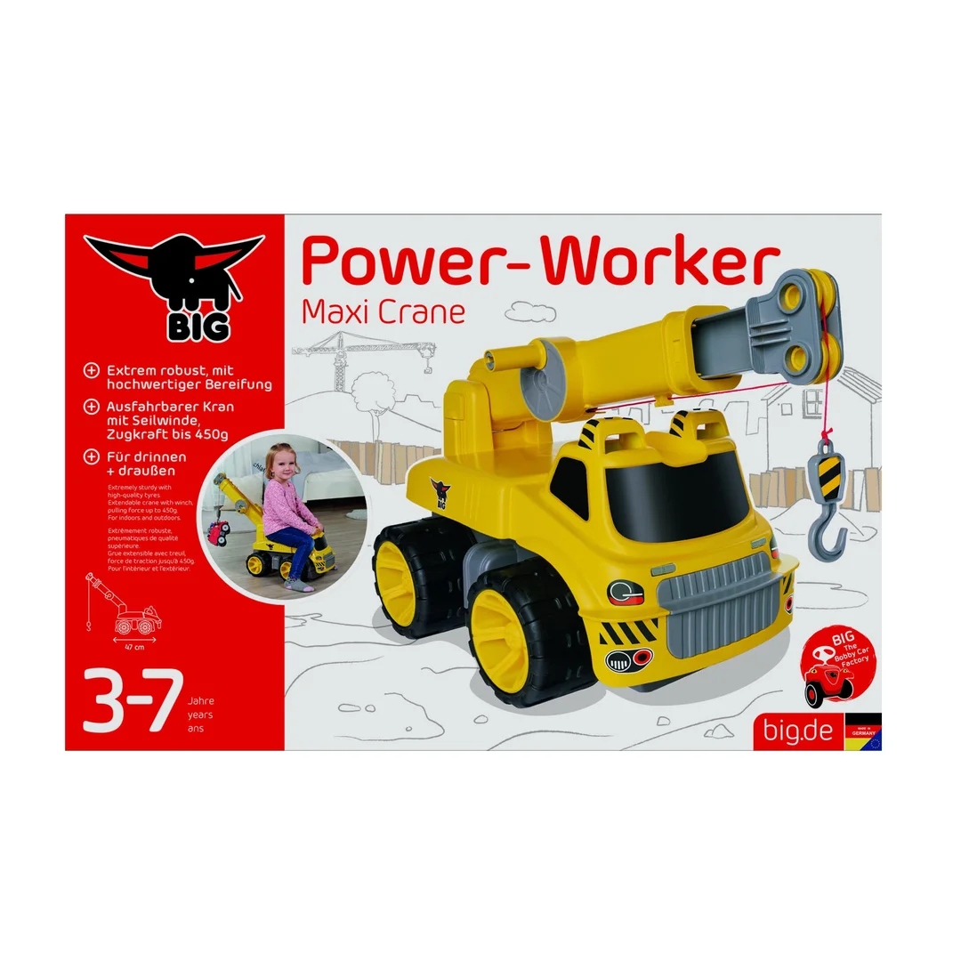 BIG Maxi Crane Jeździk Dźwig z Ruchomym Ramieniem