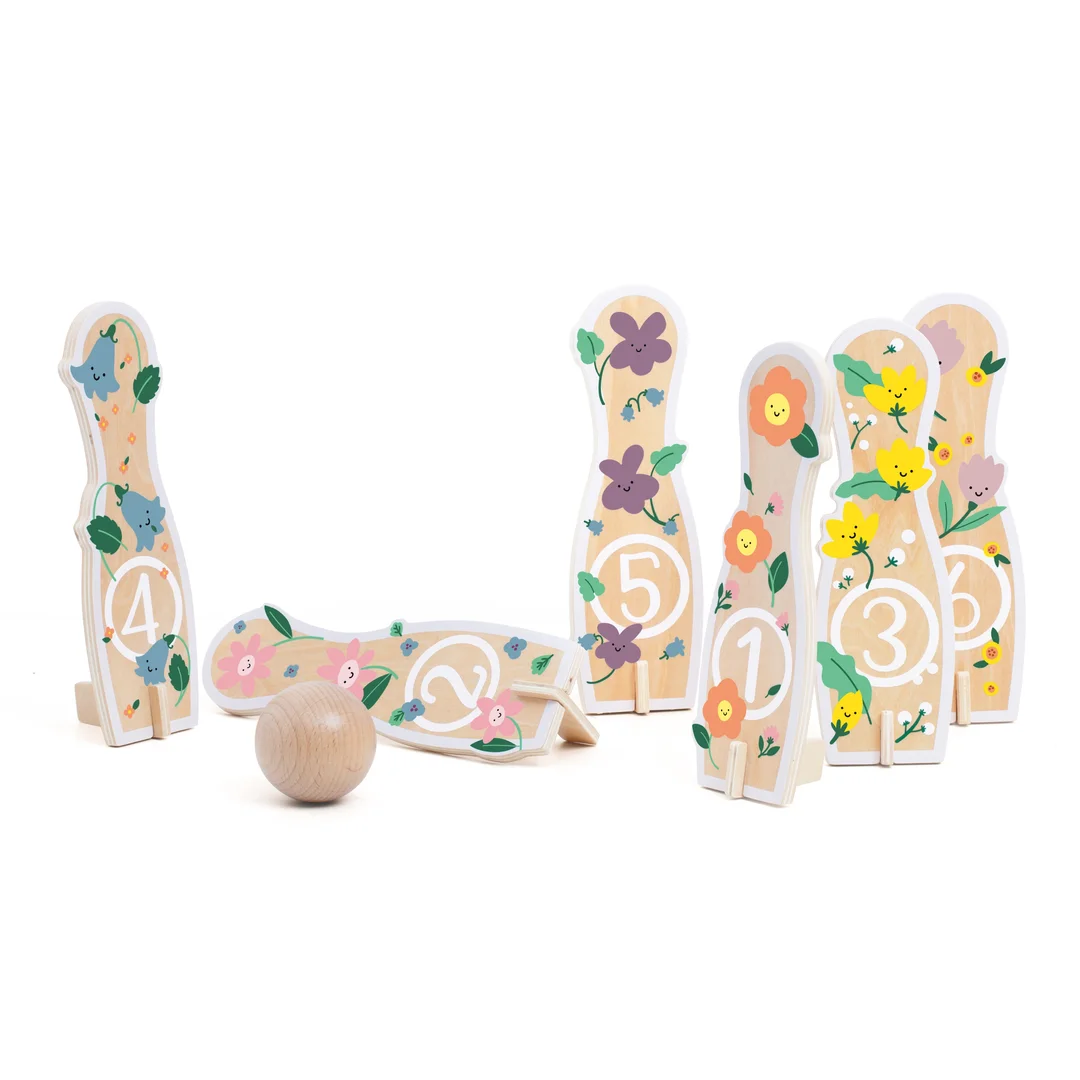 CLASSIC WORLD Drewniane Kręgle Gra dla Piłka
