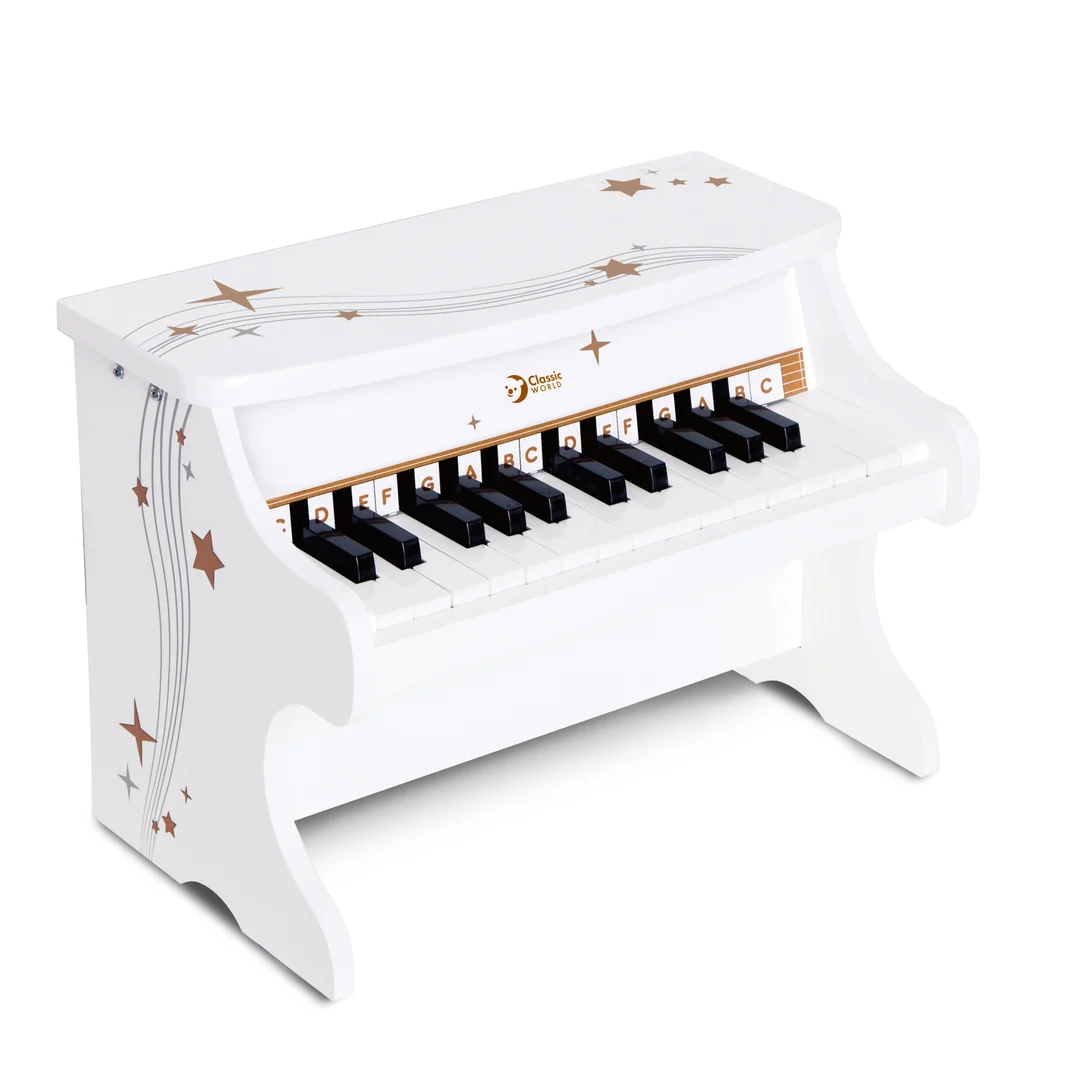 CLASSIC WORLD Drewniane Pianino dla Dzieci Książeczka do Nauki