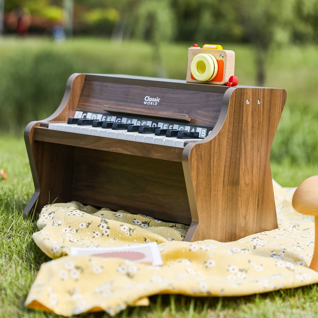 CLASSIC WORLD Drewniane Pianino Klasyczne Książeczka do Nauki