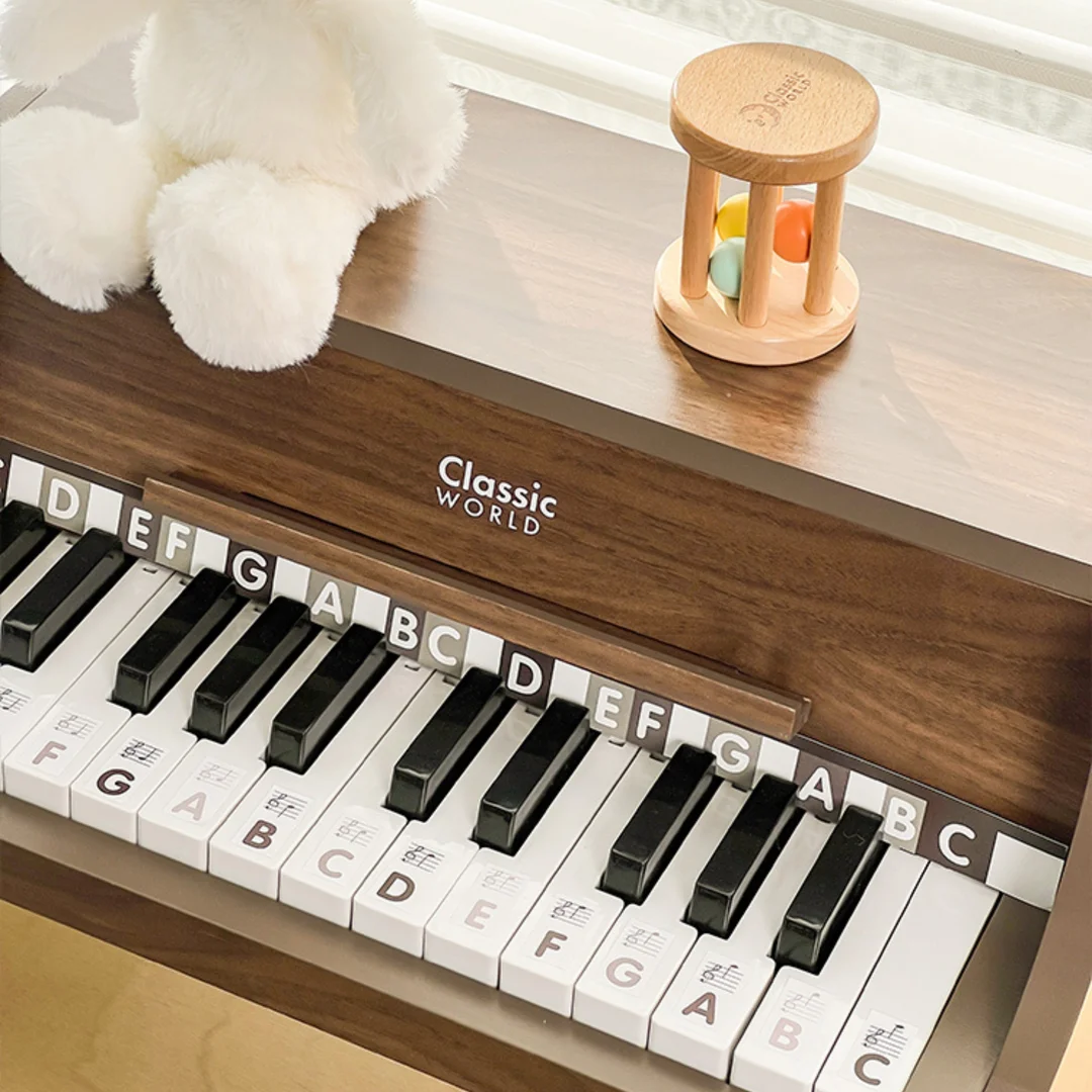 CLASSIC WORLD Drewniane Pianino Klasyczne Książeczka do Nauki