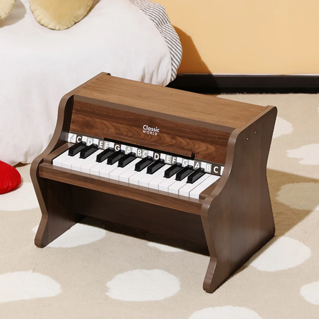 CLASSIC WORLD Drewniane Pianino Klasyczne Książeczka do Nauki