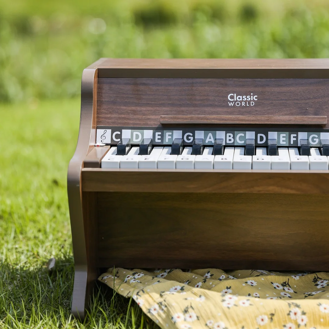 CLASSIC WORLD Drewniane Pianino Klasyczne Książeczka do Nauki