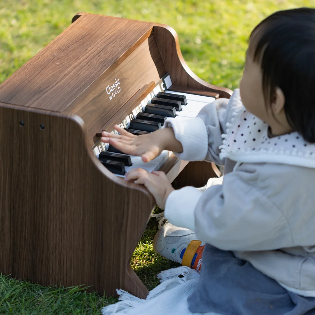 CLASSIC WORLD Drewniane Pianino Klasyczne Książeczka do Nauki