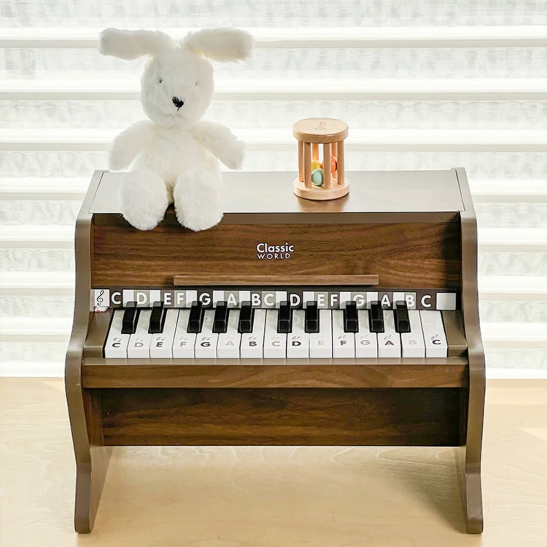 CLASSIC WORLD Drewniane Pianino Klasyczne Książeczka do Nauki