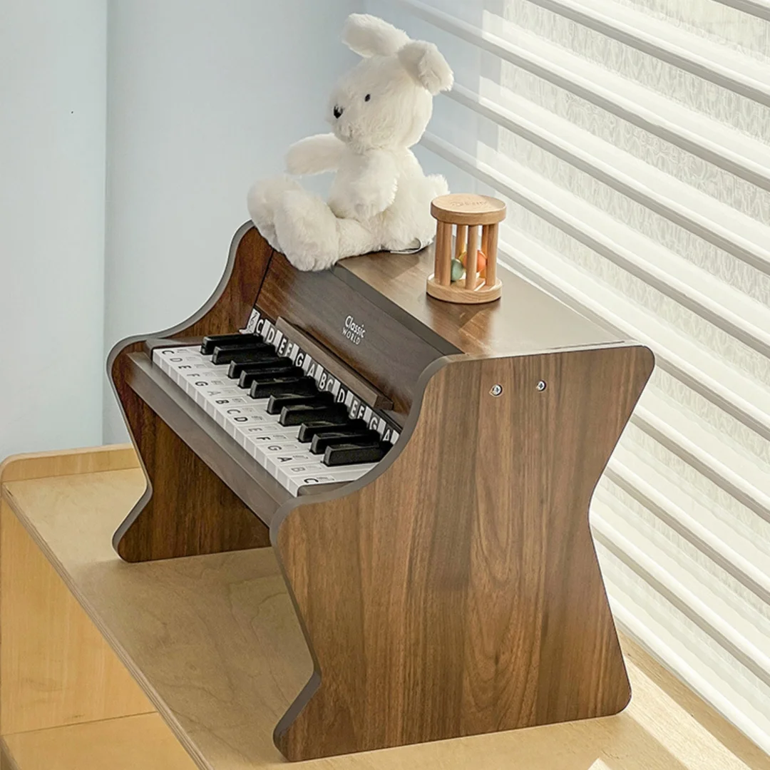CLASSIC WORLD Drewniane Pianino Klasyczne Książeczka do Nauki