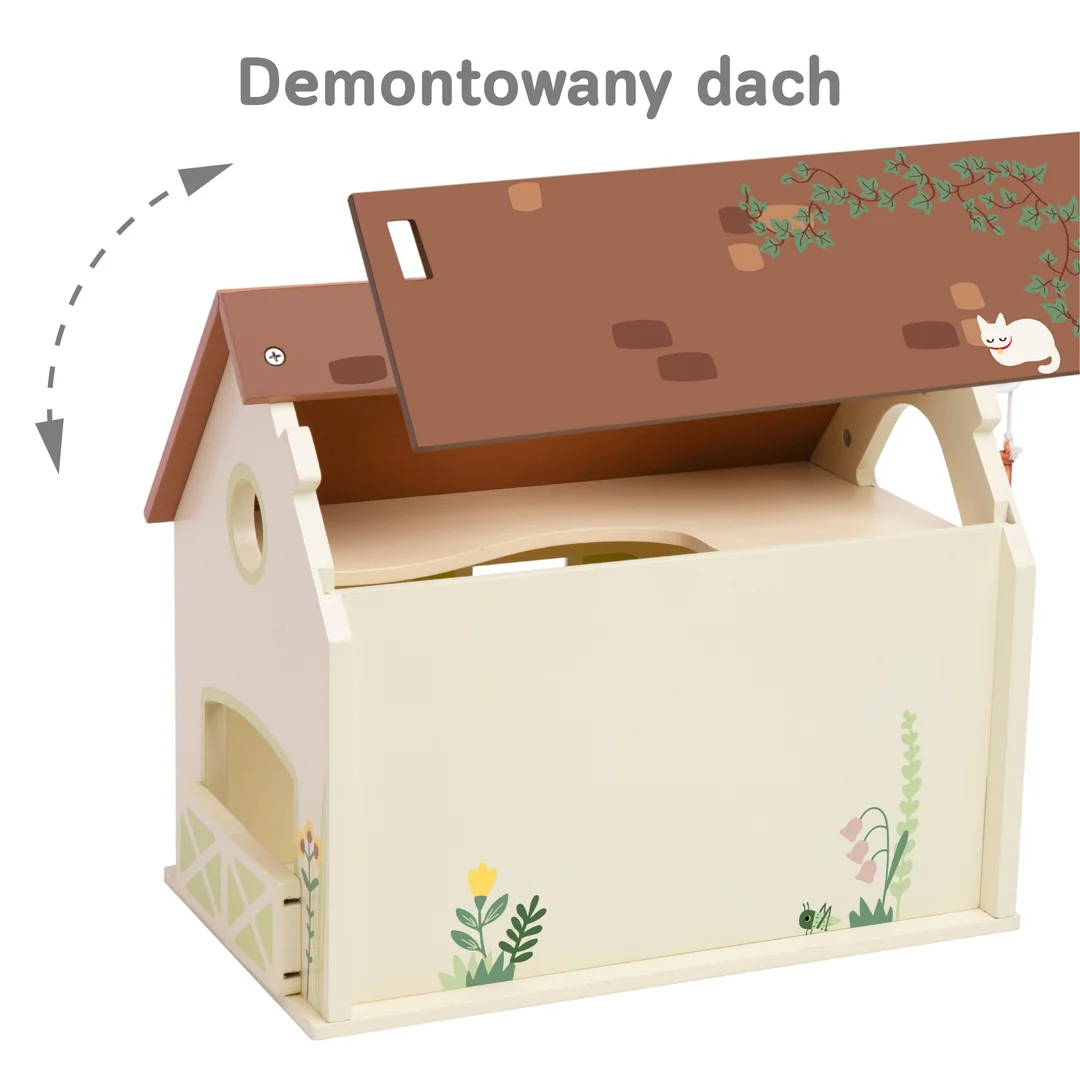 CLASSIC WORLD Drewniany Domek Farma Vintage Zestaw