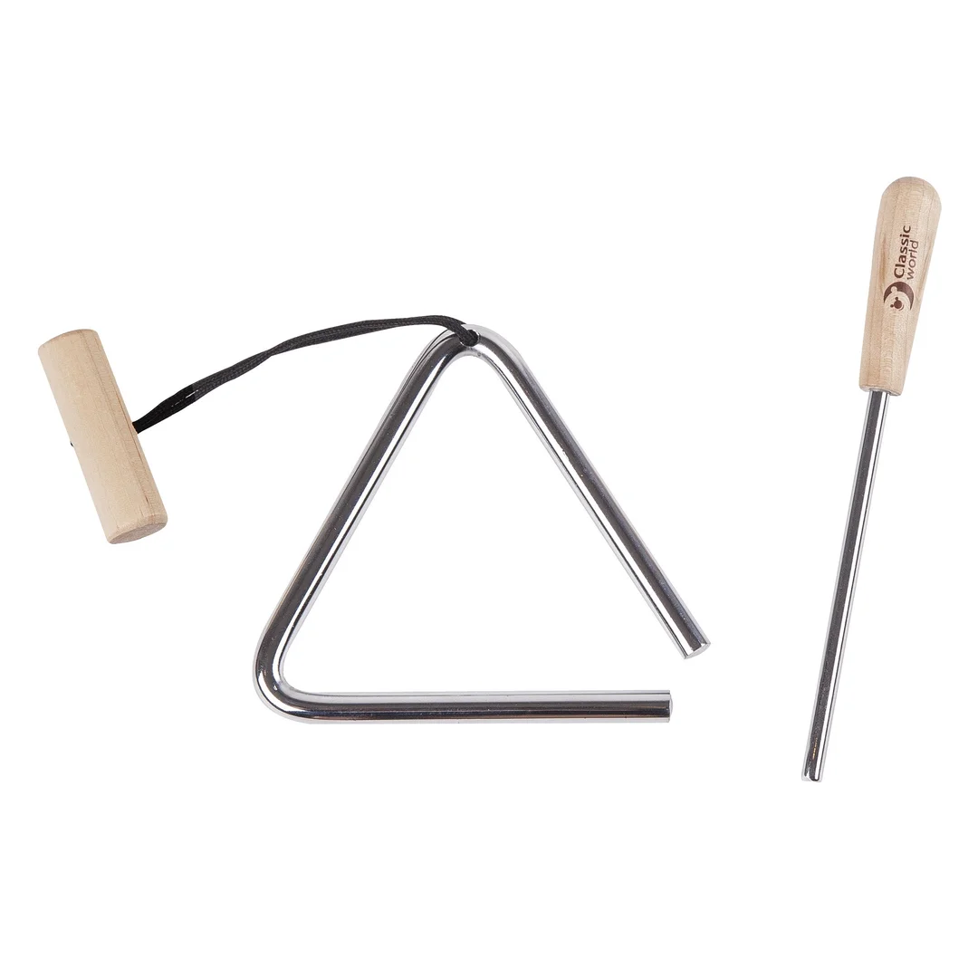 CLASSIC WORLD EDU Instrument Muzyczny Trójkąt dla Dzieci