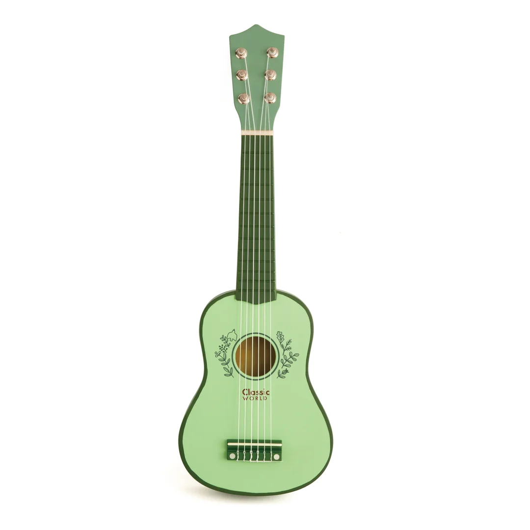 CLASSIC WORLD Gitara dla Dzieci Drewniana Zabawka Edukacyjna