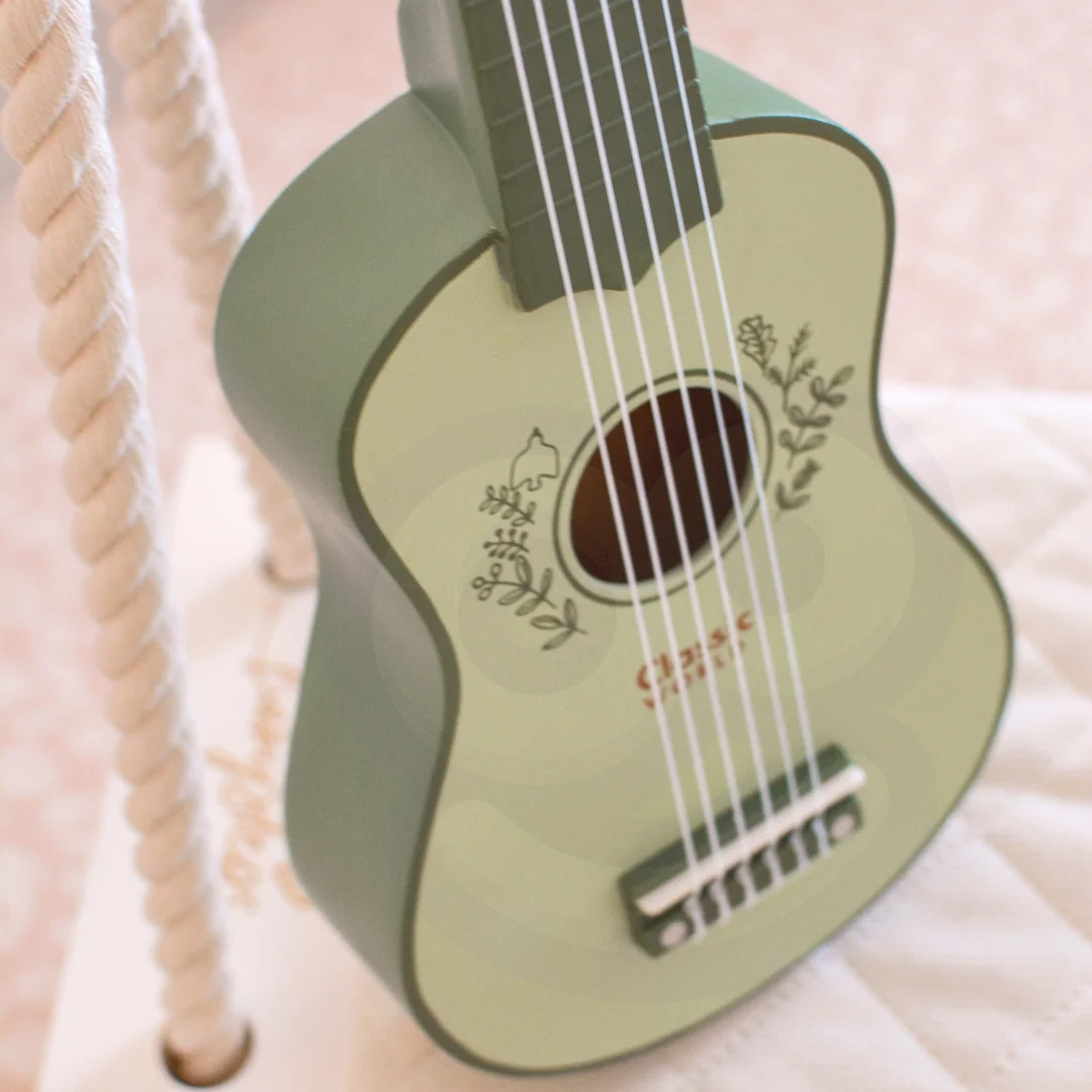 CLASSIC WORLD Gitara dla Dzieci Drewniana Zabawka Edukacyjna