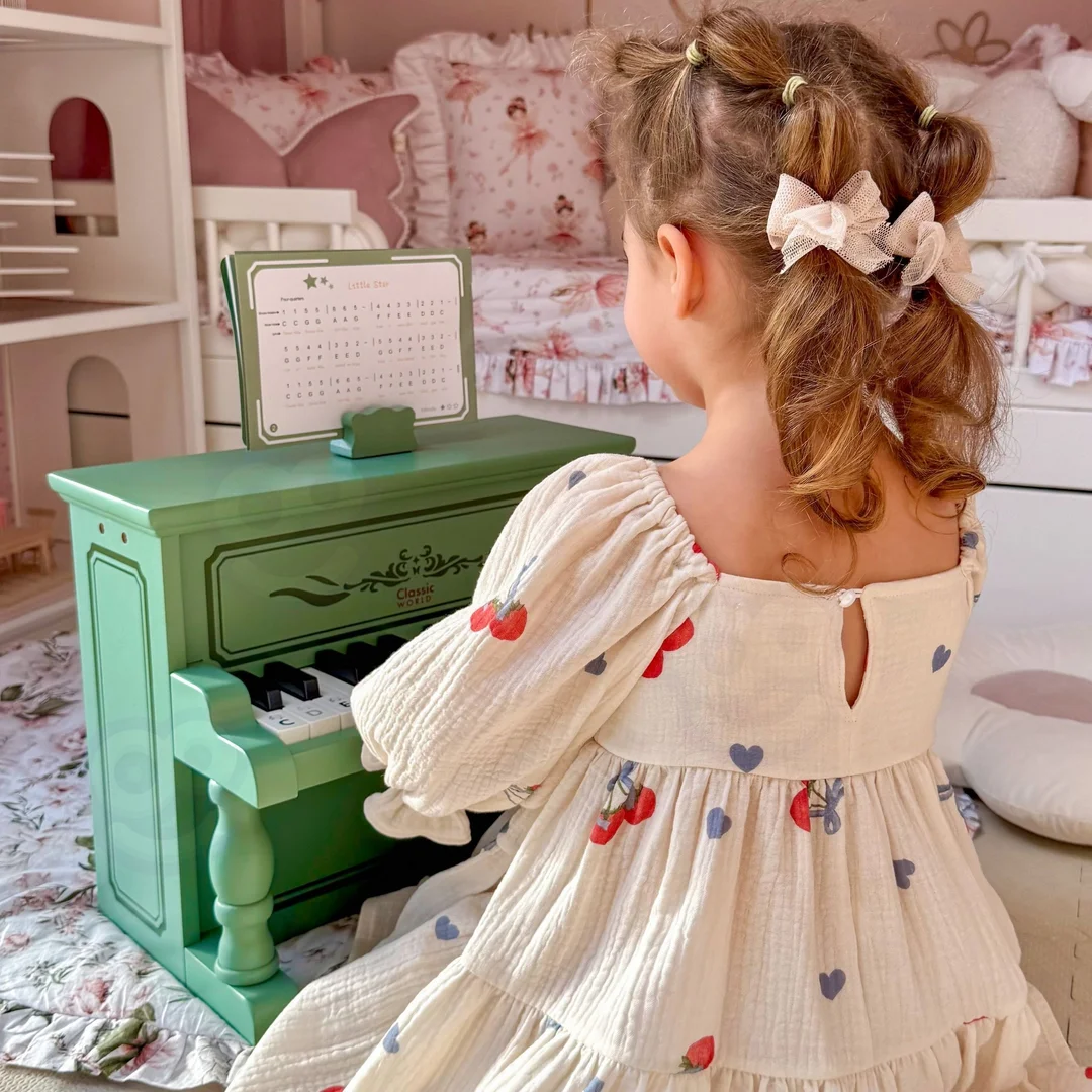 CLASSIC WORLD Pianinko Vintage Książeczka do Nauki