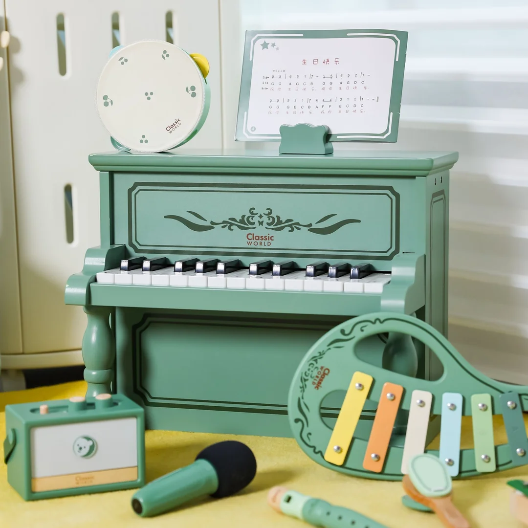 CLASSIC WORLD Pianinko Vintage Książeczka do Nauki
