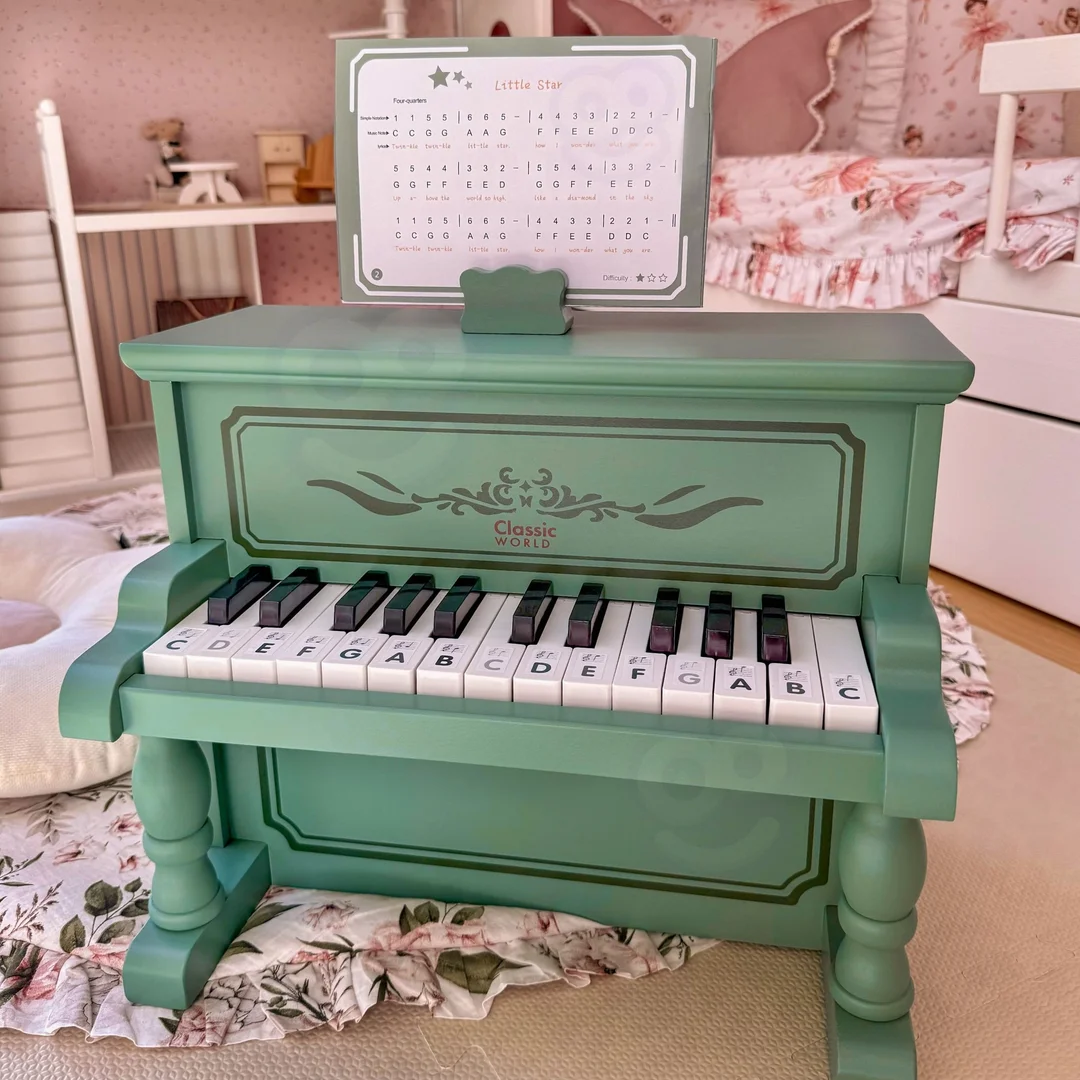 CLASSIC WORLD Pianinko Vintage Książeczka do Nauki