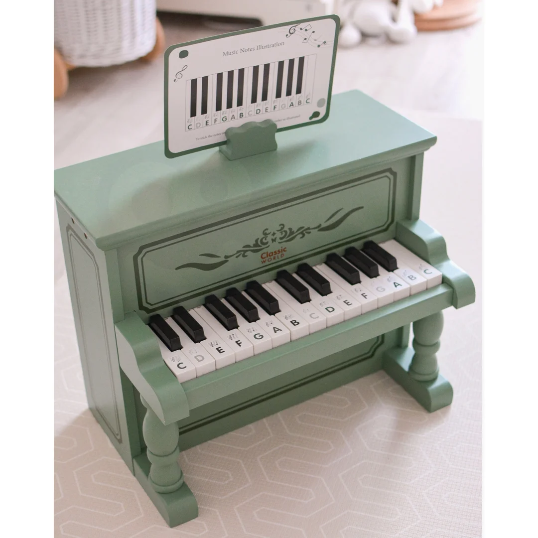 CLASSIC WORLD Pianinko Vintage Książeczka do Nauki