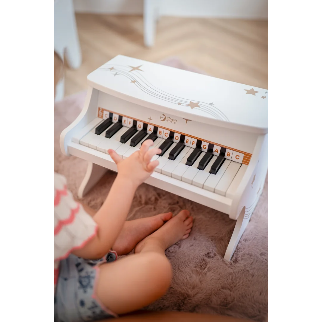 CLASSIC WORLD Pianino Czarne Drewniane Fantasy