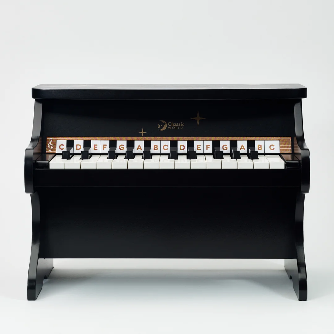 CLASSIC WORLD Pianino Czarne Drewniane Fantasy