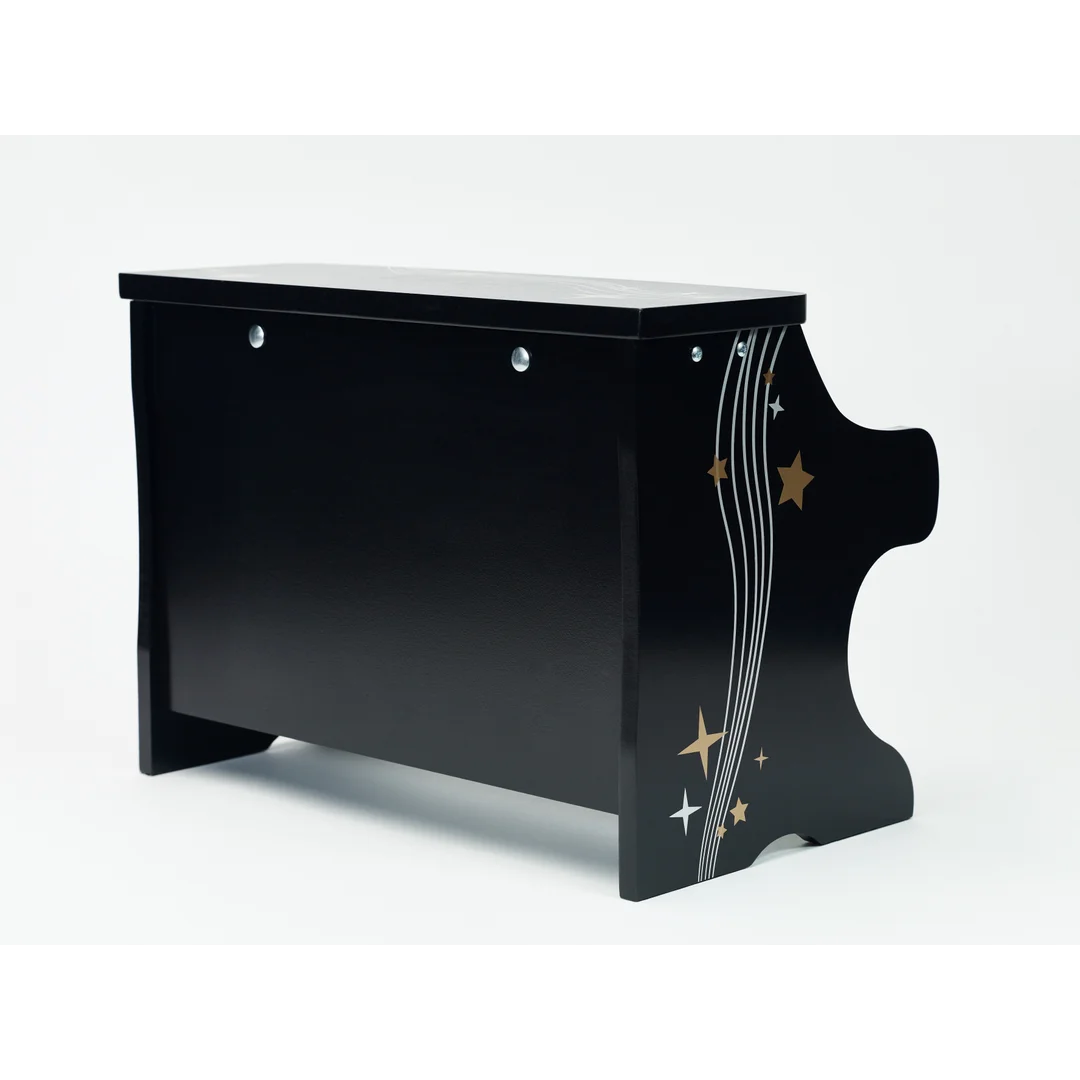 CLASSIC WORLD Pianino Czarne Drewniane Fantasy