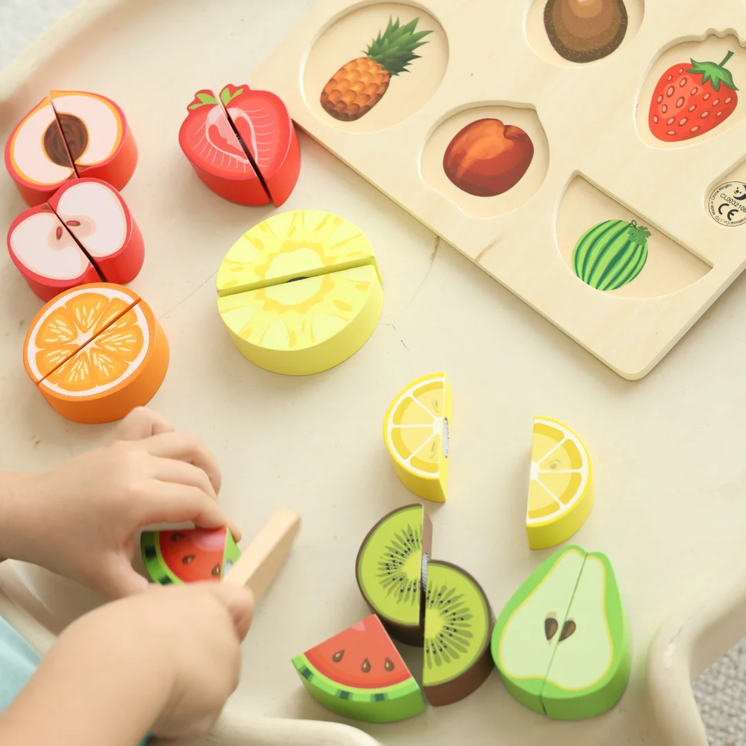 CLASSIC WORLD Zestaw do Krojenia Owoców na Rzepy MONTESSORI