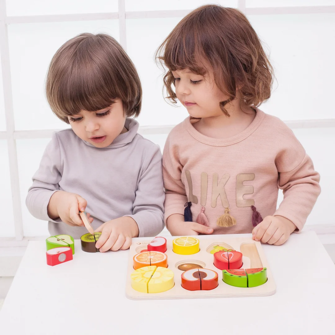 CLASSIC WORLD Zestaw do Krojenia Owoców na Rzepy MONTESSORI