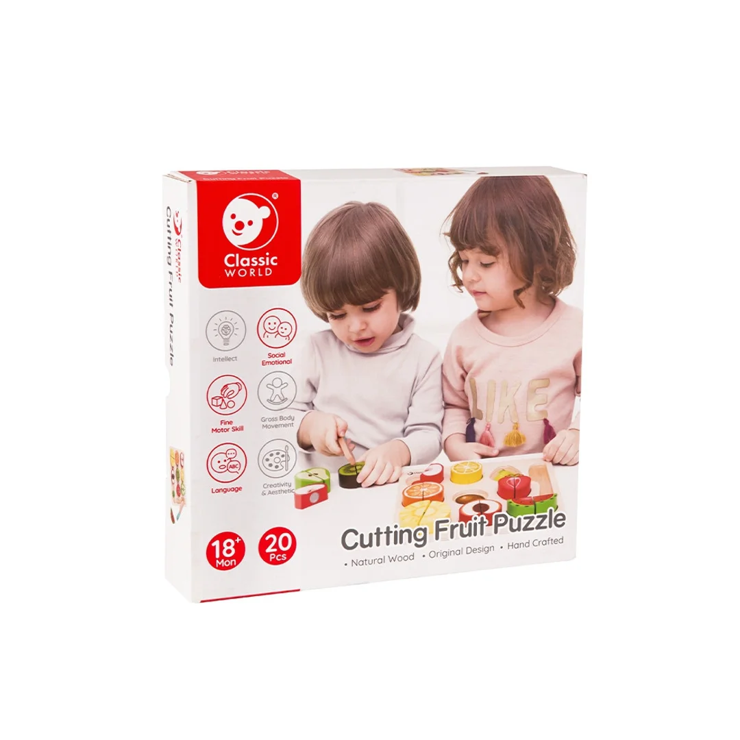CLASSIC WORLD Zestaw do Krojenia Owoców na Rzepy MONTESSORI