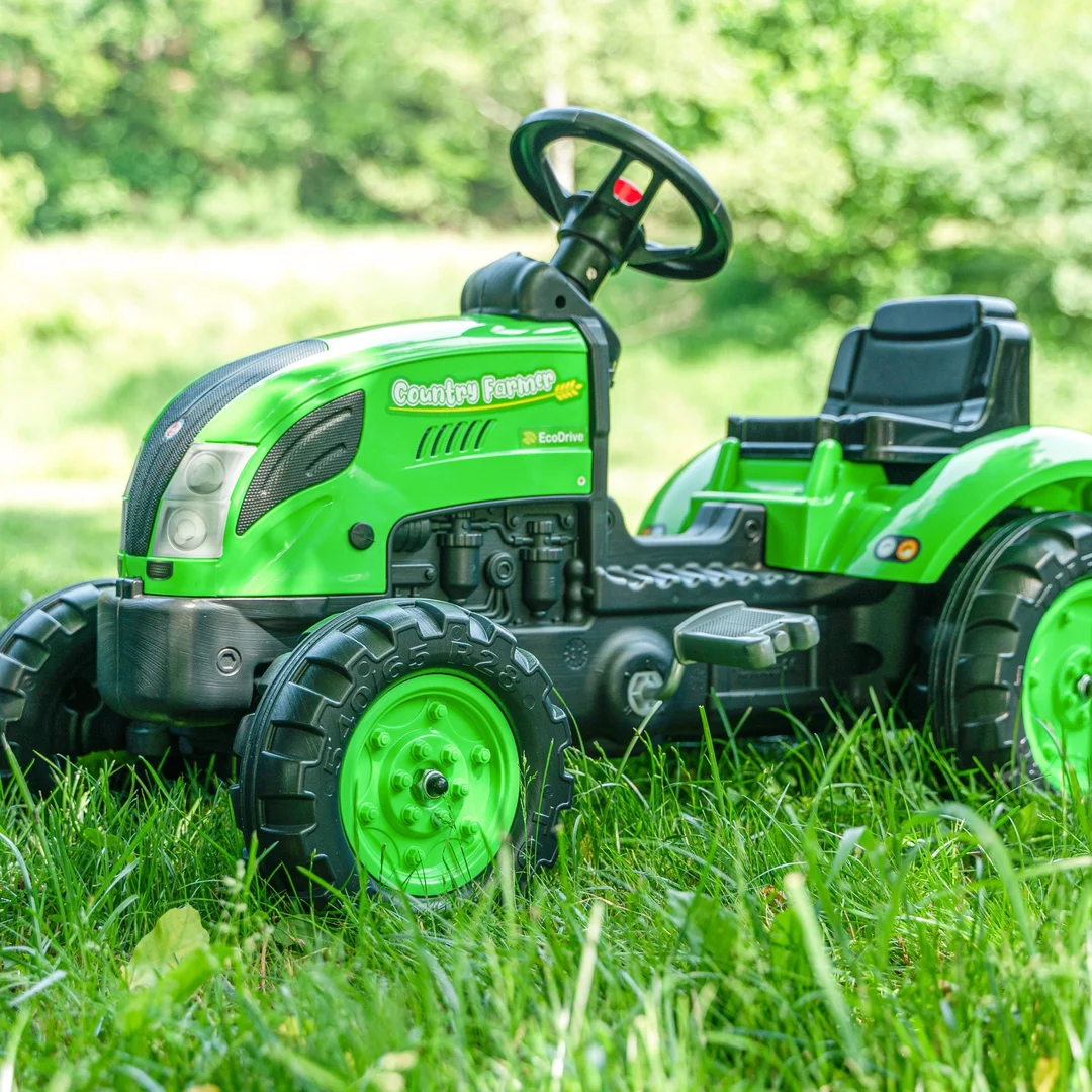 FALK Country Farmer Traktorek na Pedały z Przyczepką